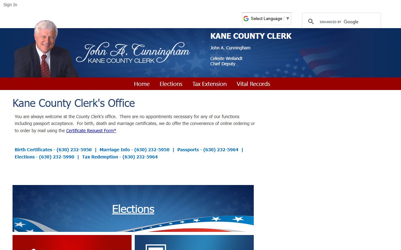 Kane County circuit clerk homepage court docket